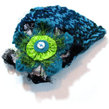 Load image into Gallery viewer, Photo Prop Newborn Hats - Turquoise Noise