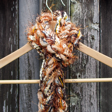 Load image into Gallery viewer, Braided Lariat Scarf - Caramel