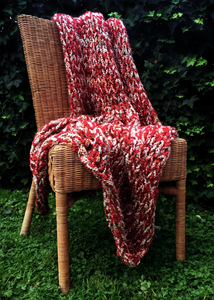 Inlet Throw - Cranberry Cream