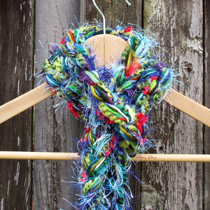 Braided Lariat Scarf - Evergreen