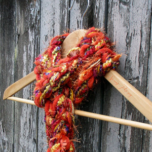 Braided Lariat Scarf - Pumpkin