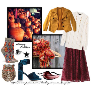 Braided Lariat Scarf - Pumpkin