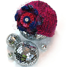 Load image into Gallery viewer, Photo Prop Newborn Hats - Electric Raspberry