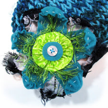 Load image into Gallery viewer, Photo Prop Newborn Hats - Turquoise Noise