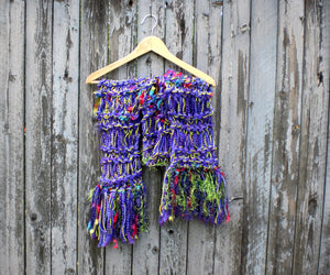 Ribbon Candy Scarf - Electric Purple
