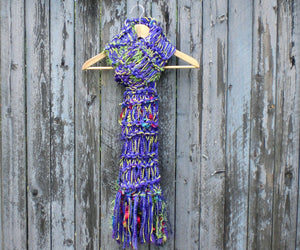 Ribbon Candy Scarf - Electric Purple
