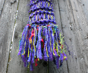 Ribbon Candy Scarf - Electric Purple