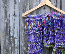 Load image into Gallery viewer, Ribbon Candy Scarf - Electric Purple