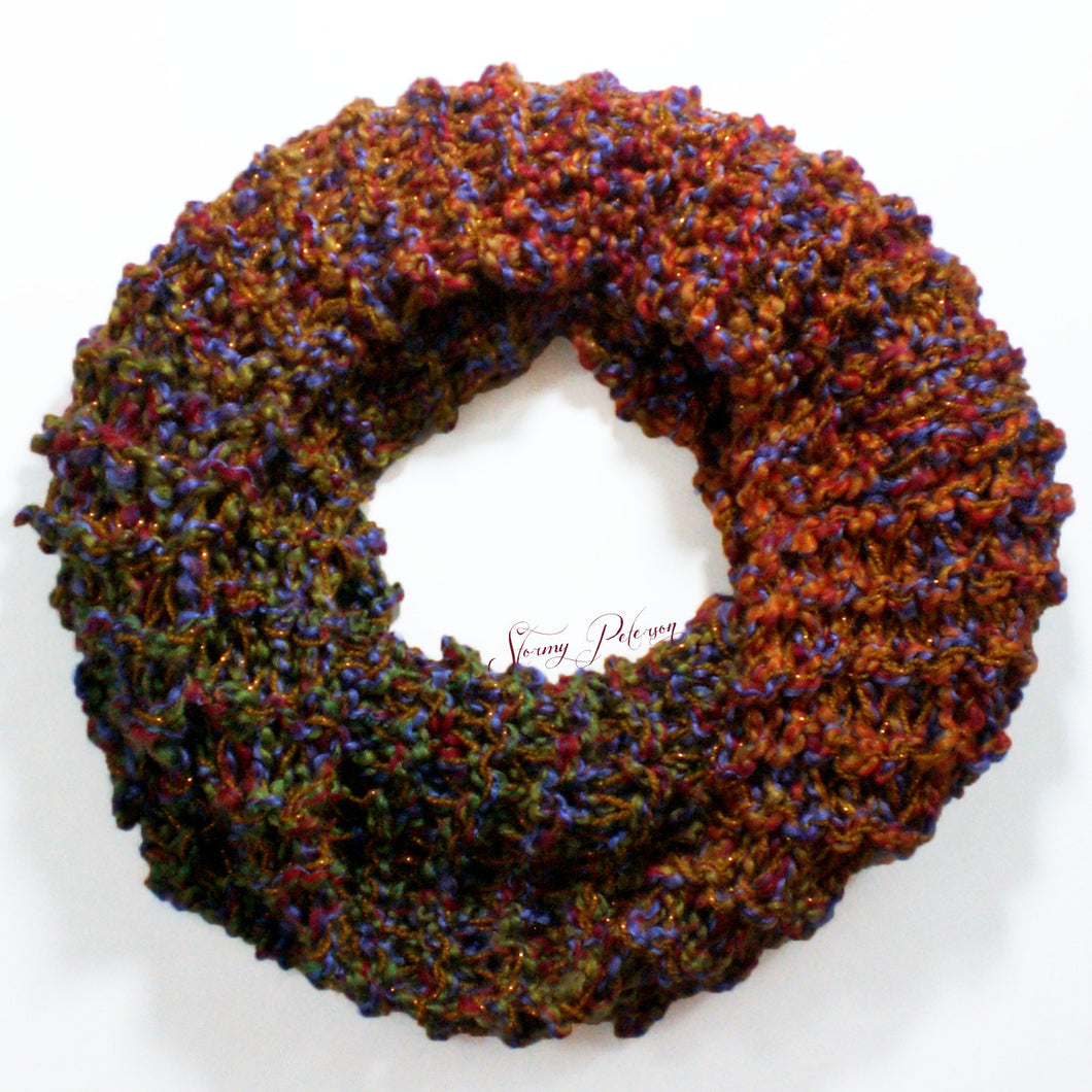 Karma Glitter Scarf Foliage
