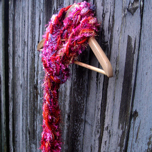 Braided Lariat Scarf - Heart Throb