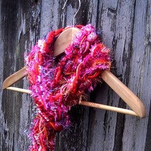 Braided Lariat Scarf - Heart Throb