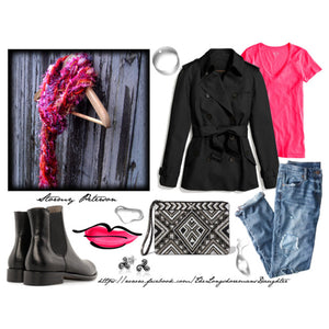 Braided Lariat Scarf - Heart Throb